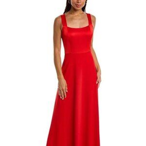 Mikhael Aghal Red Gown Maxi Dress 8 NWT